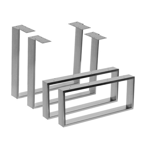 Edelstahl tischgestell - 2x,