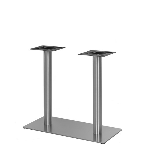 Edelstahl doppel tischgestell - edelstahl,